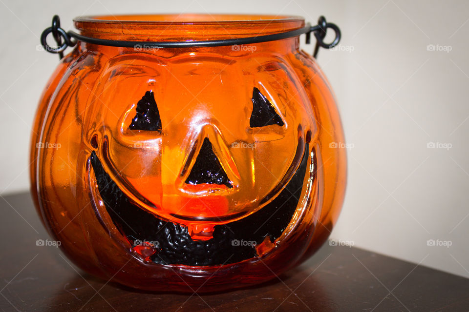 pumpkin tea light candle