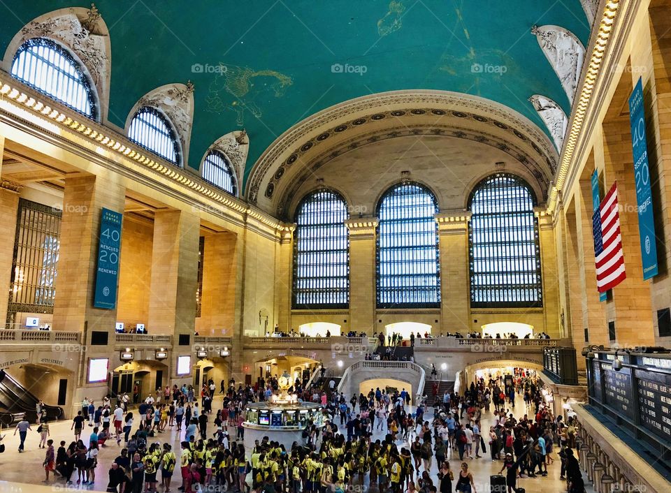 Busy Grand Central station in NYC