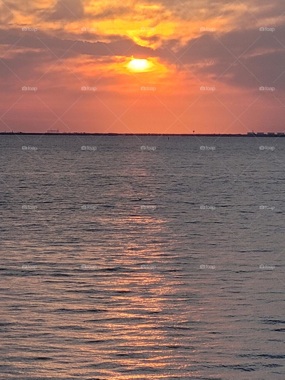 Sunrise over the Corpus Christi Bay