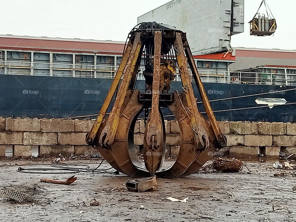 Materials Orange Peel Grab for the seaport