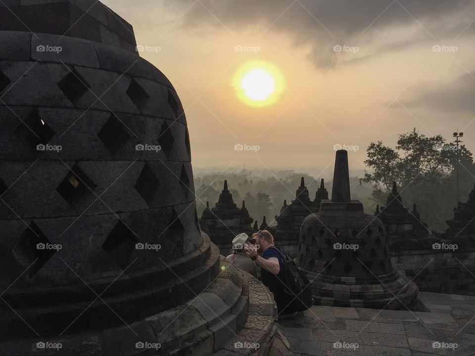 Lovers at Borobudur