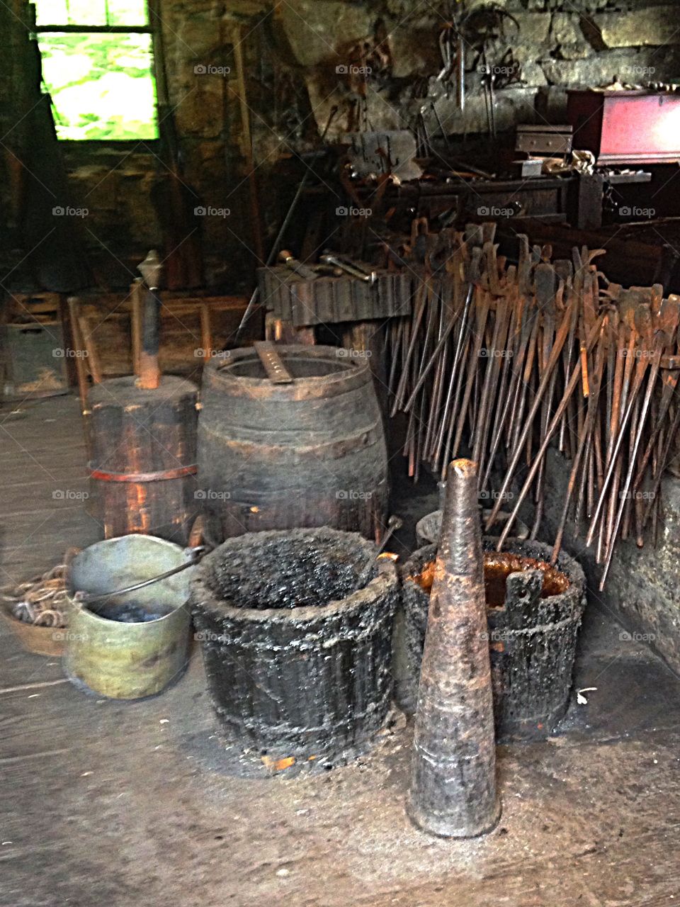 A blacksmiths tools of the trade
