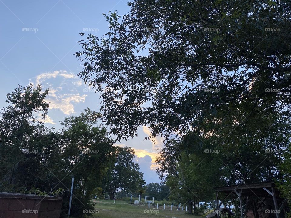 As the sun begins to set 