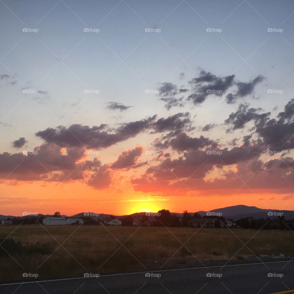 Prairie sunset