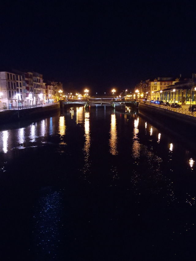 Bayonne at night