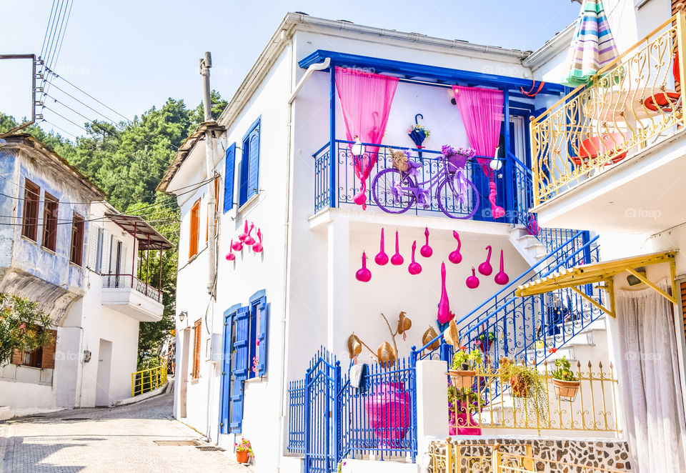 Architecture, Town, House, Street, Family