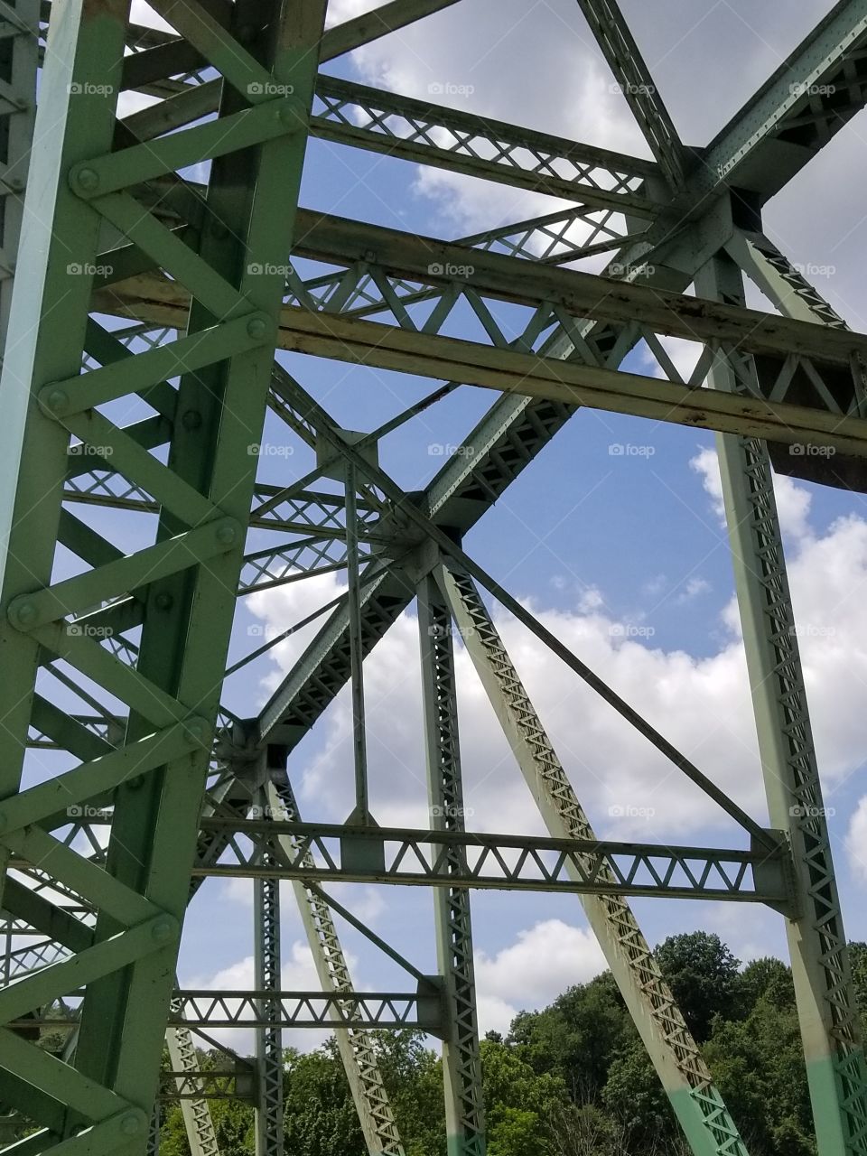 Bridge, Steel, Construction, Sky, Iron