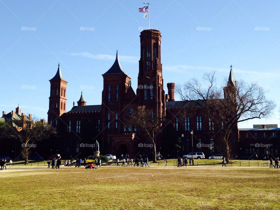 Smithsonian Castle Museum in Washington DC, USA