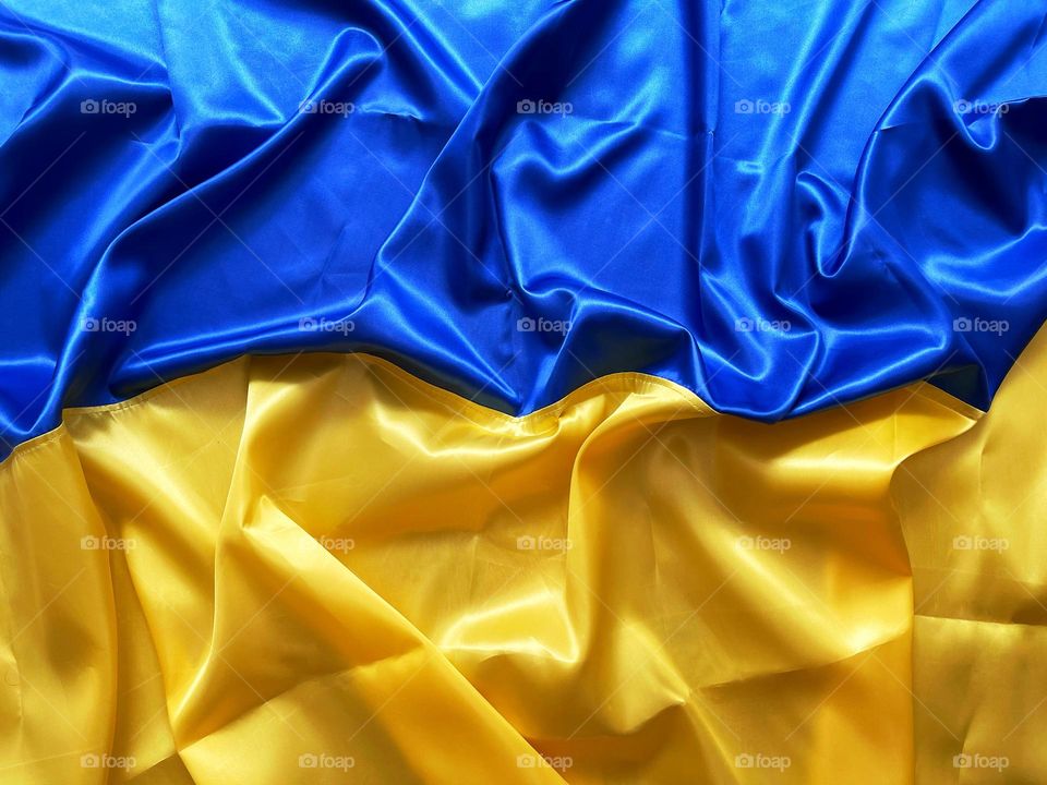 Pray with Ukraine. Ukrainian flag