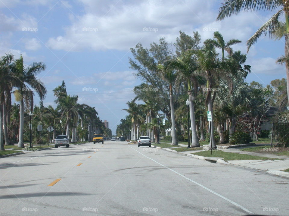 Driving to the beach
