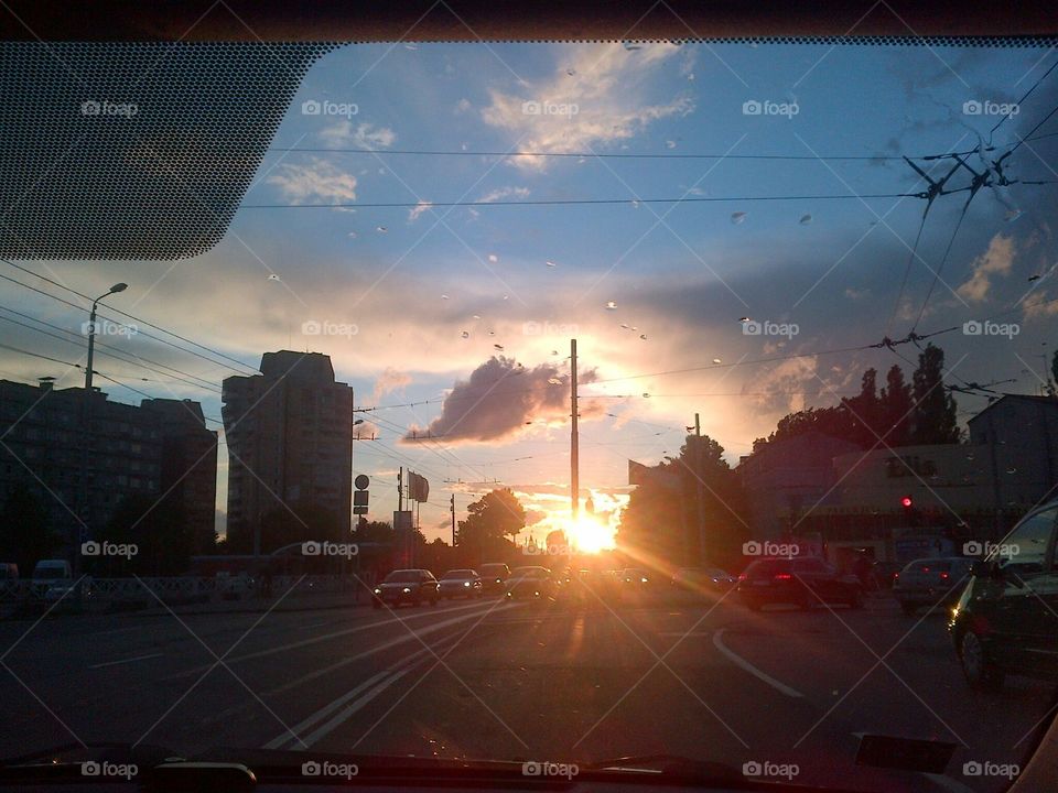 Sunset in the City