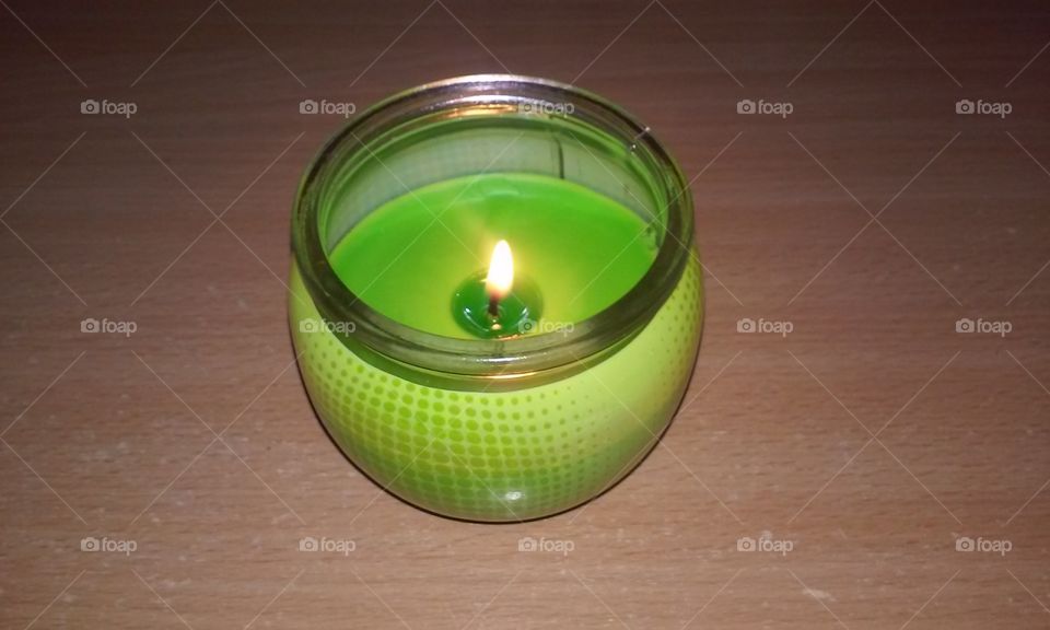 #candle#green
