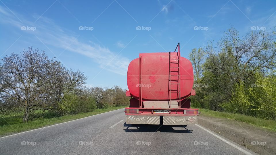 Red truck