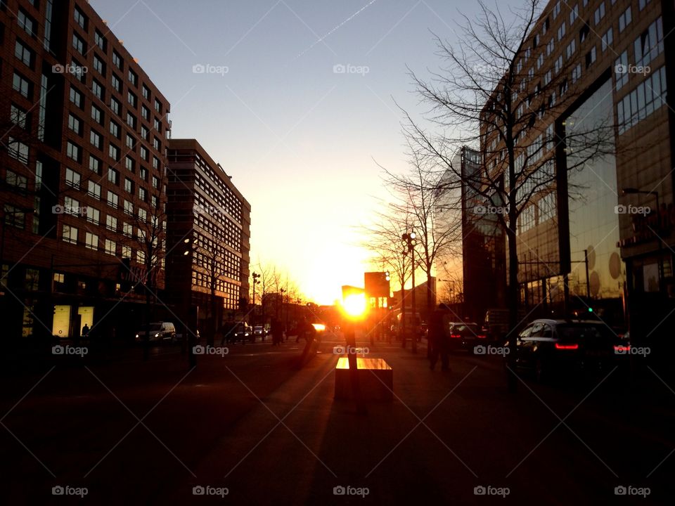 Sunset in Berlin