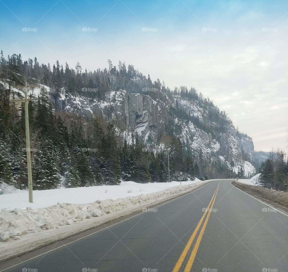 Beautiful view on the open road