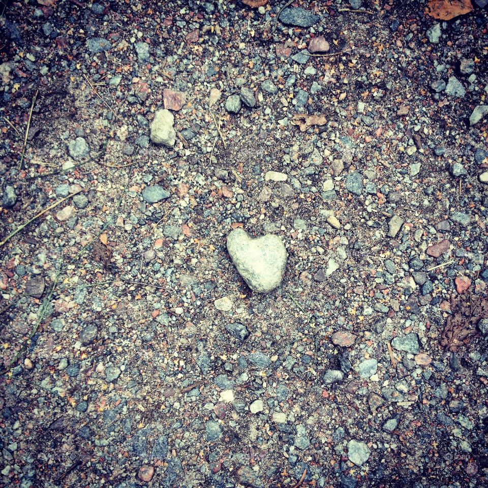 Heart on the ground. There are hearts absolutely everywhere. It's just the matter of finding them and making them stand out. 