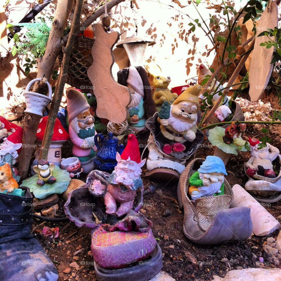 garden toy shoe dwarf by nkimhi