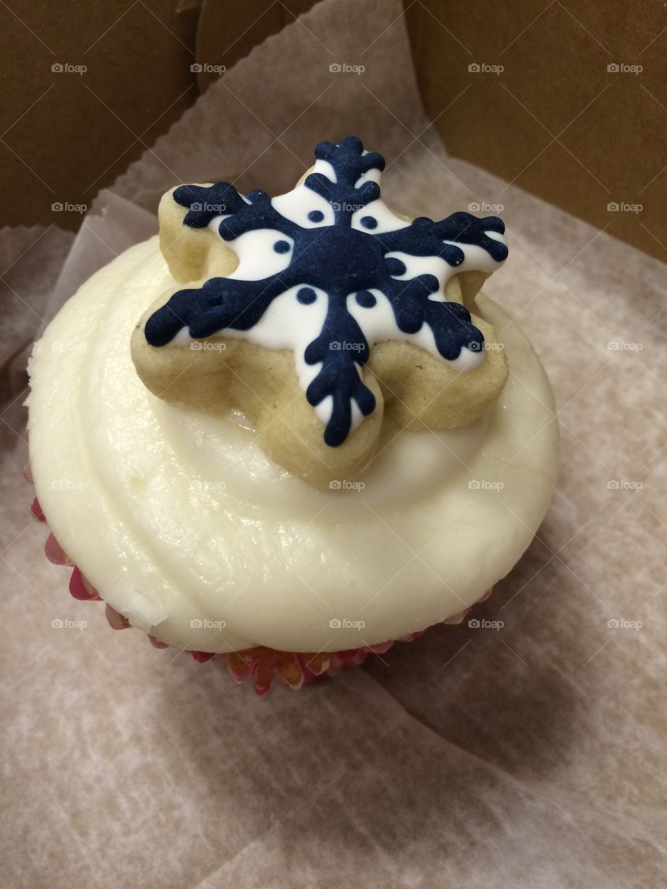 Winter cupcake