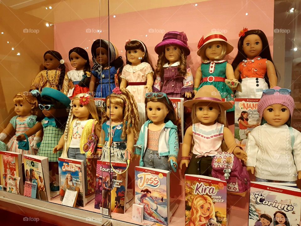 "American girl "dolls.