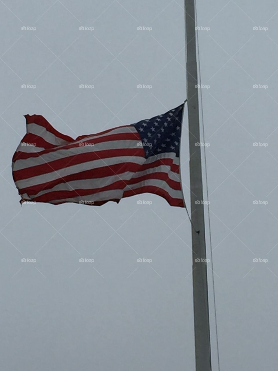 Flag, No Person, Patriotism, Wind, Flagpole