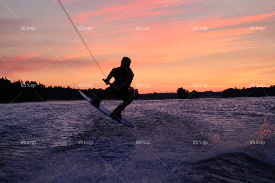 summer sunset water lake by istvan.jakob