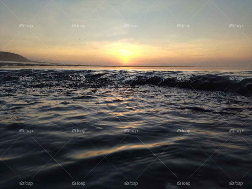 Sunset and beach