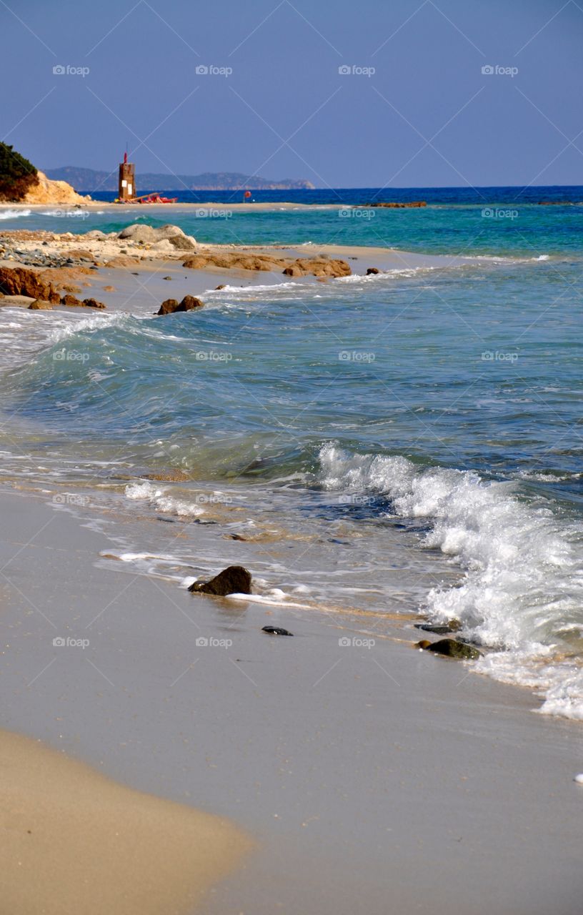 View of Sardinia beach