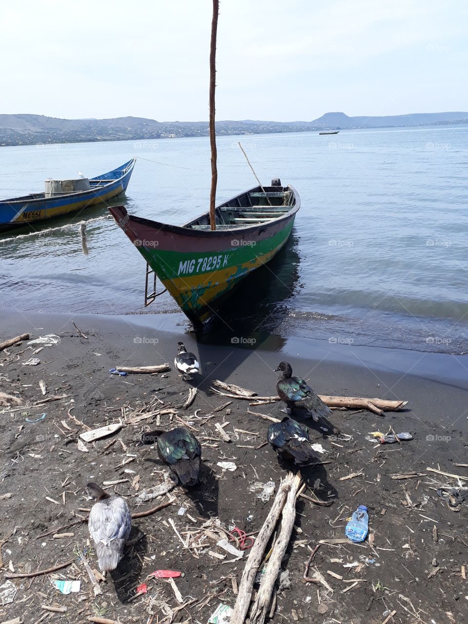 About to go fishing at Lake Victoria the 3rd Largest Fresh Water Lake in the World