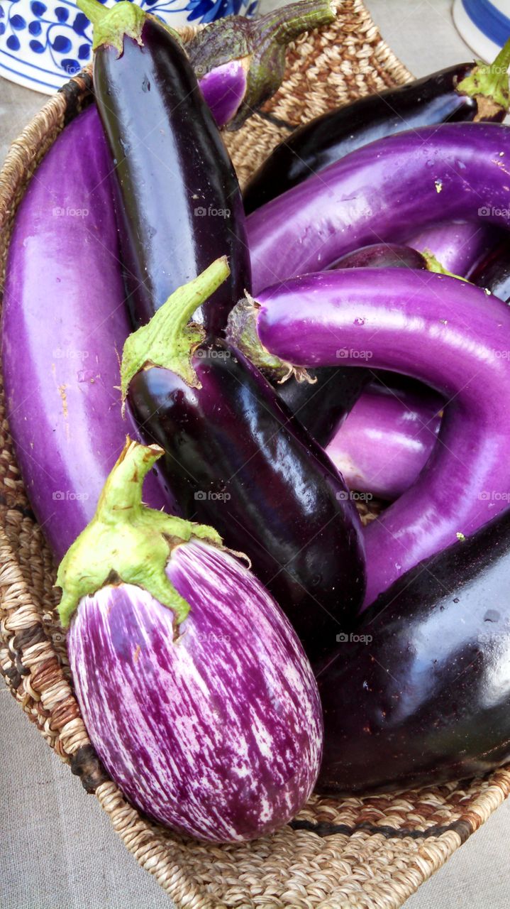 eggplant. market photo
