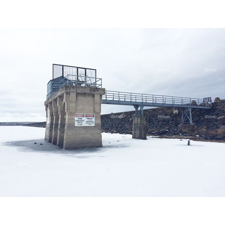 Frozen Lake Lowell