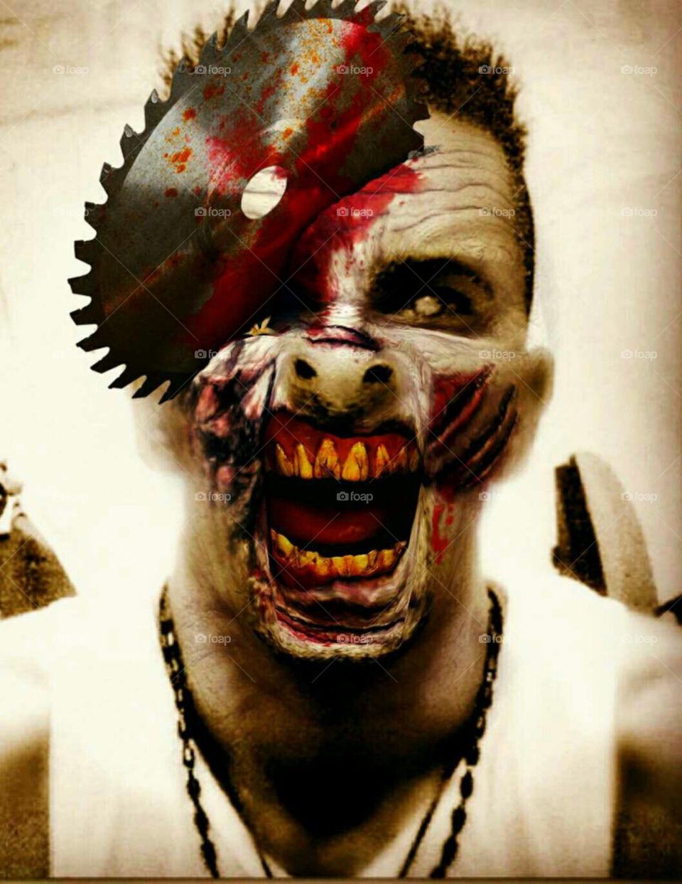 Zombie attack,mask