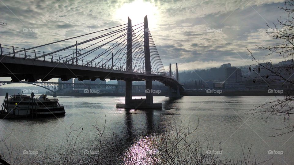 Tillikum Crossing. New mult-use bridge in Portland, Oregon.