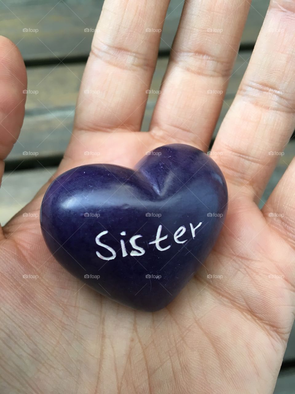 Sister heart stone