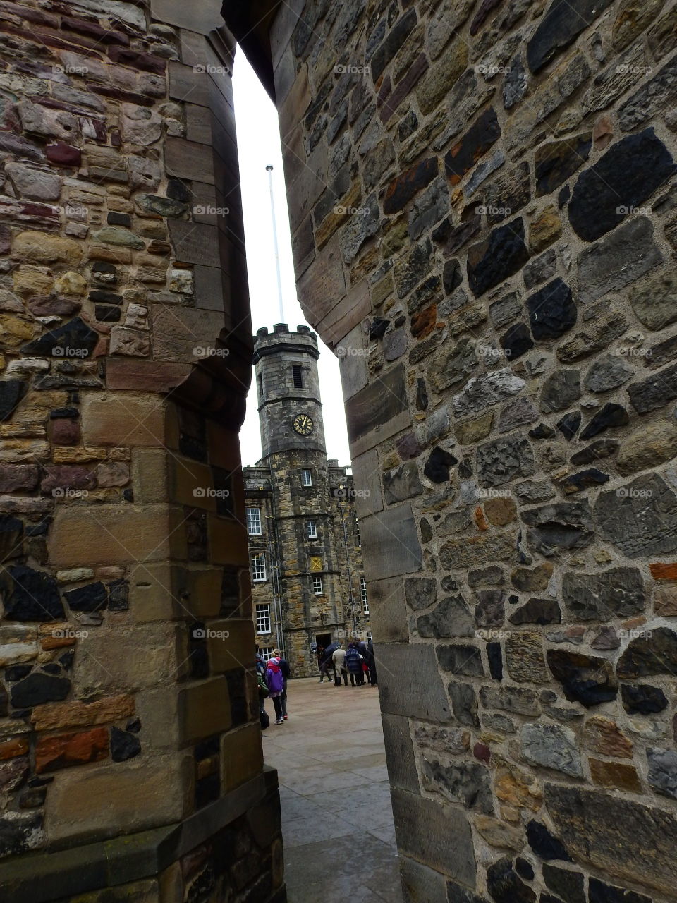 Tower in narrow passage