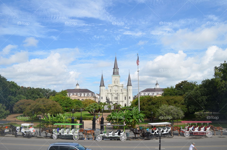 Jackson square in the day