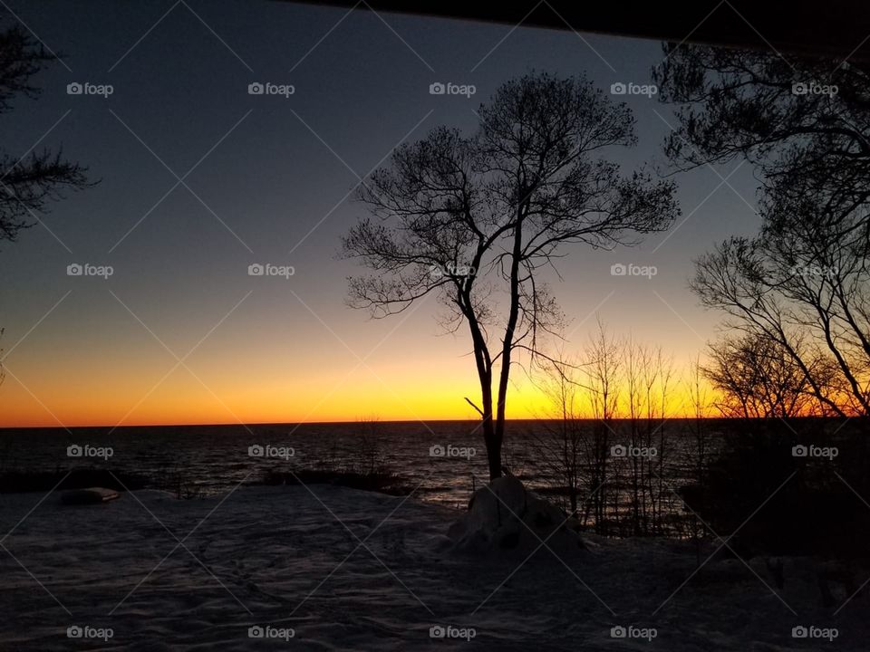 A beautiful sunrise over our Great Lake Huron