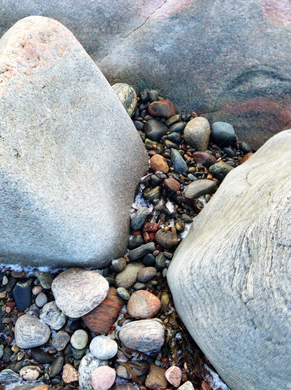 beach colors rocks coast by haq