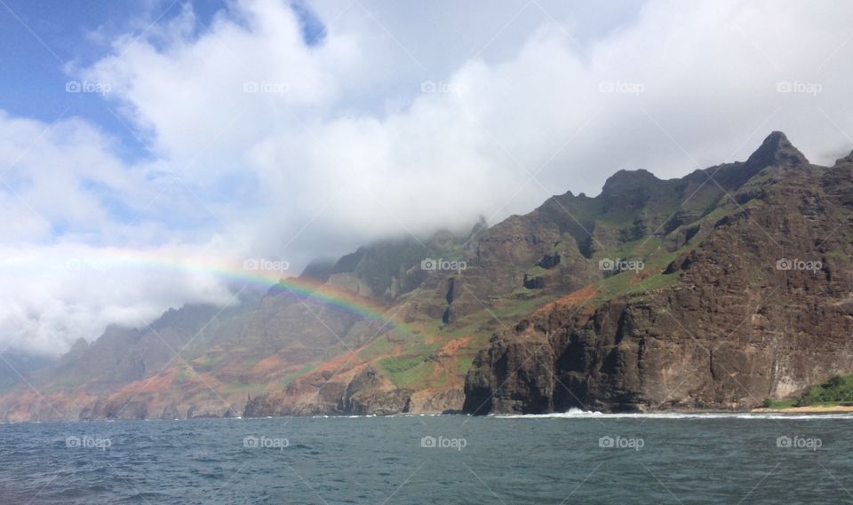 Rainbows over Na Pali 