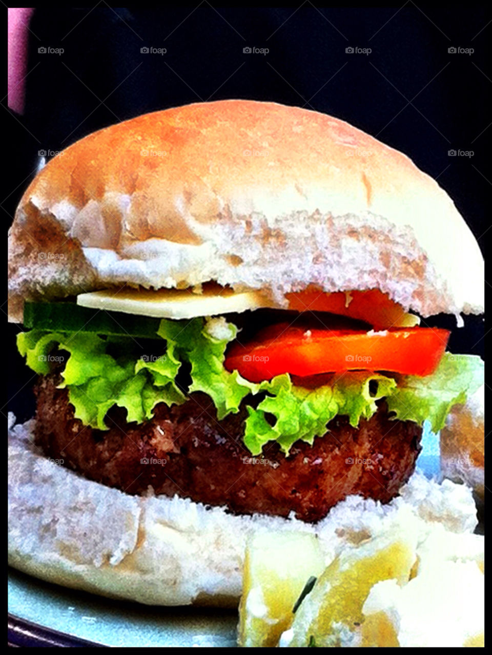 bun bbq burger fast food by deedeane