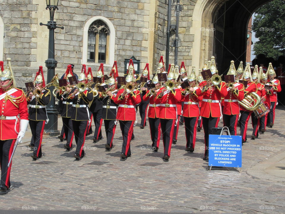 Changing of the guard at Windsor castle