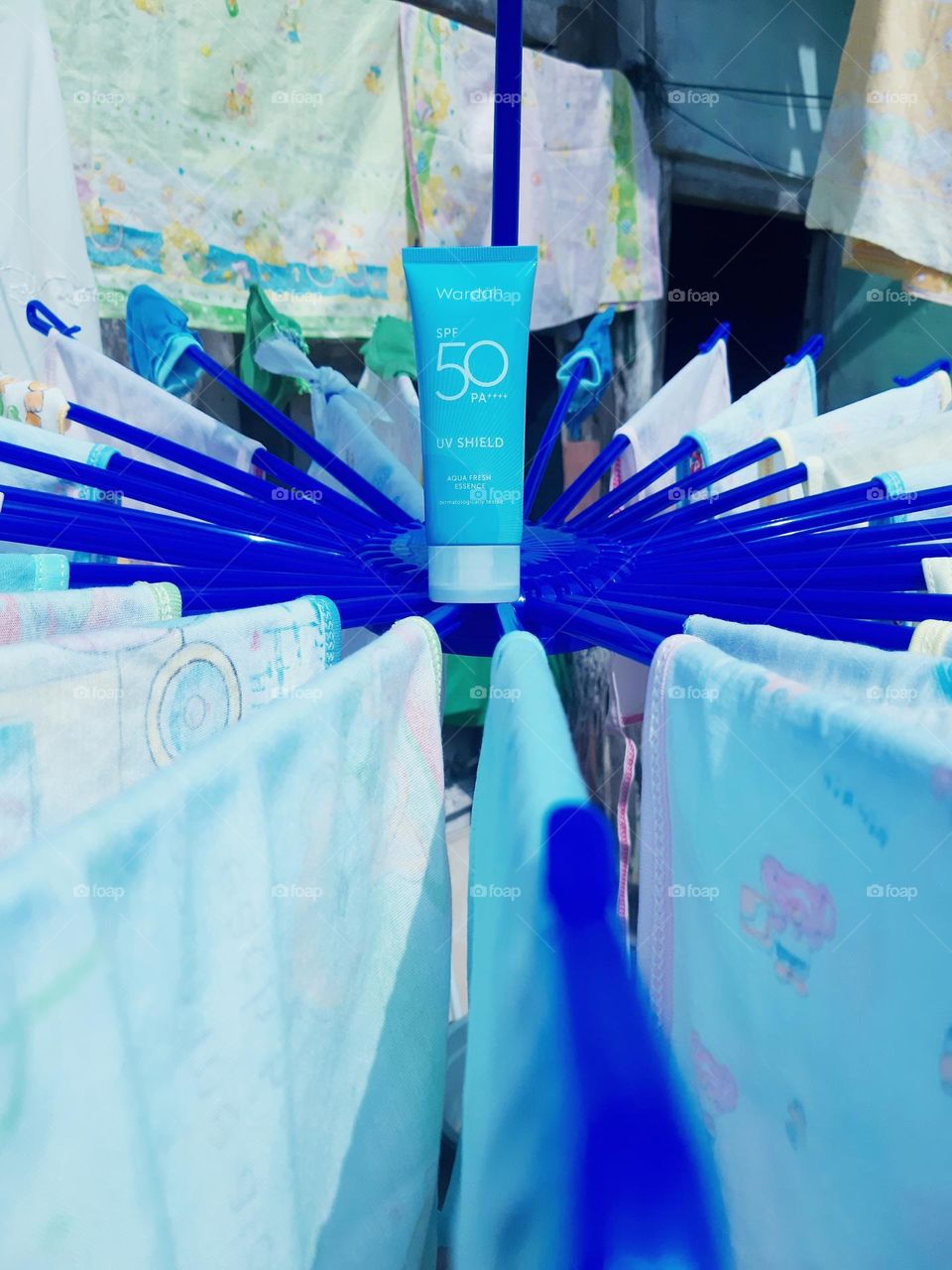 Beauty products, face shield from UV.