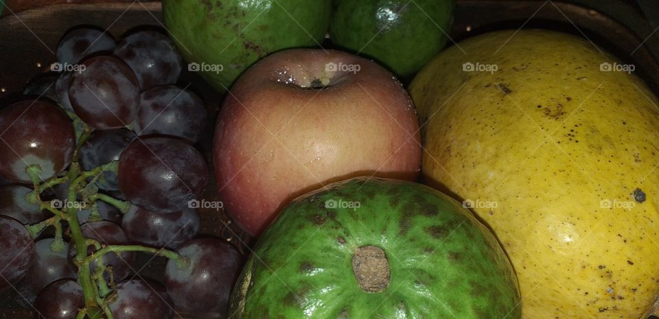 beautiful fruits in the table