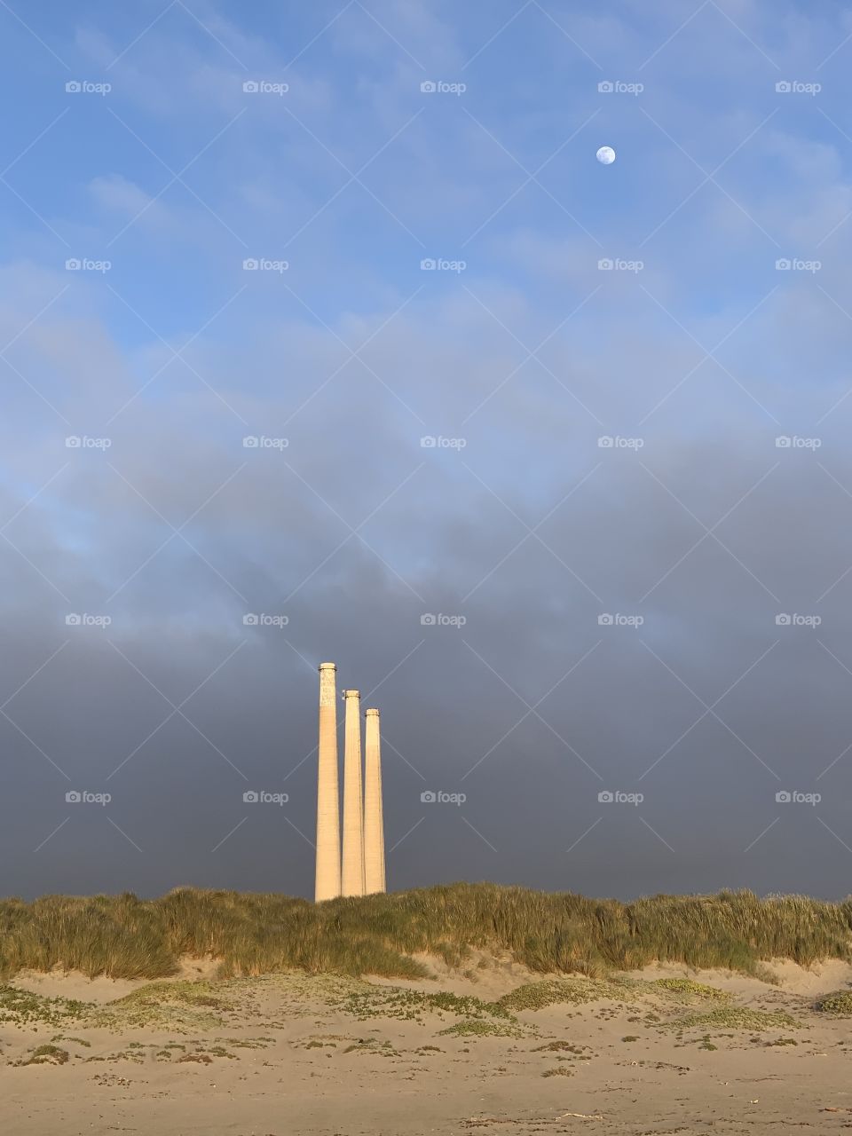 Morro Bay Beach Three Stacks