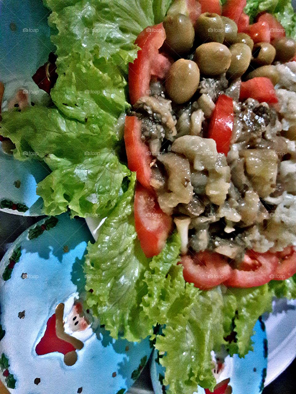 Salada vegetable eggplant