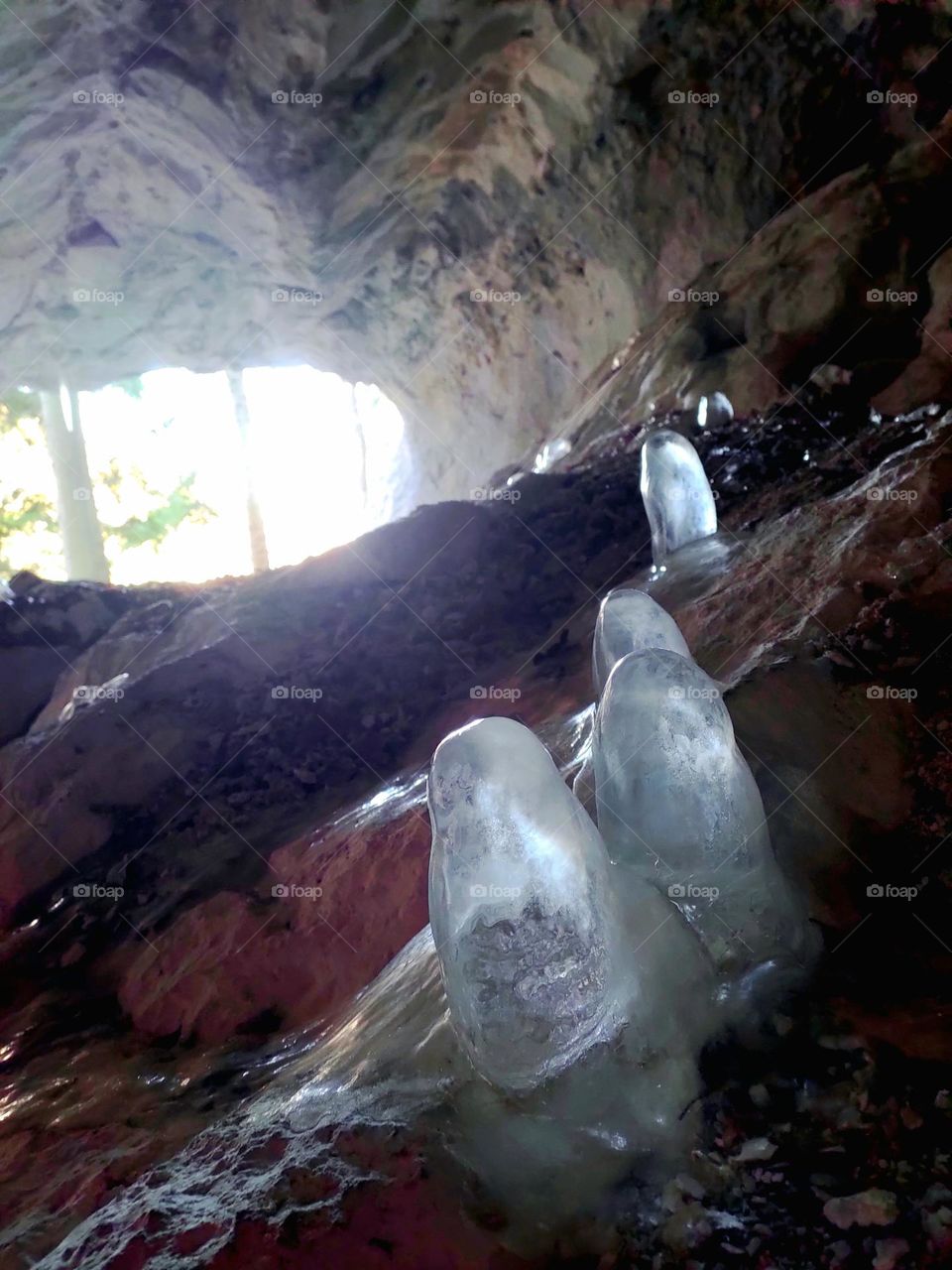 interesting random ice rock...