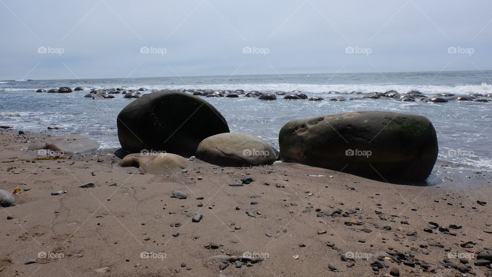 Rocks on the beach