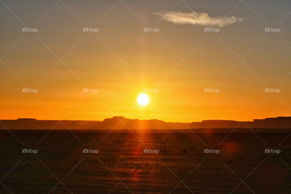 Sunny day over desert