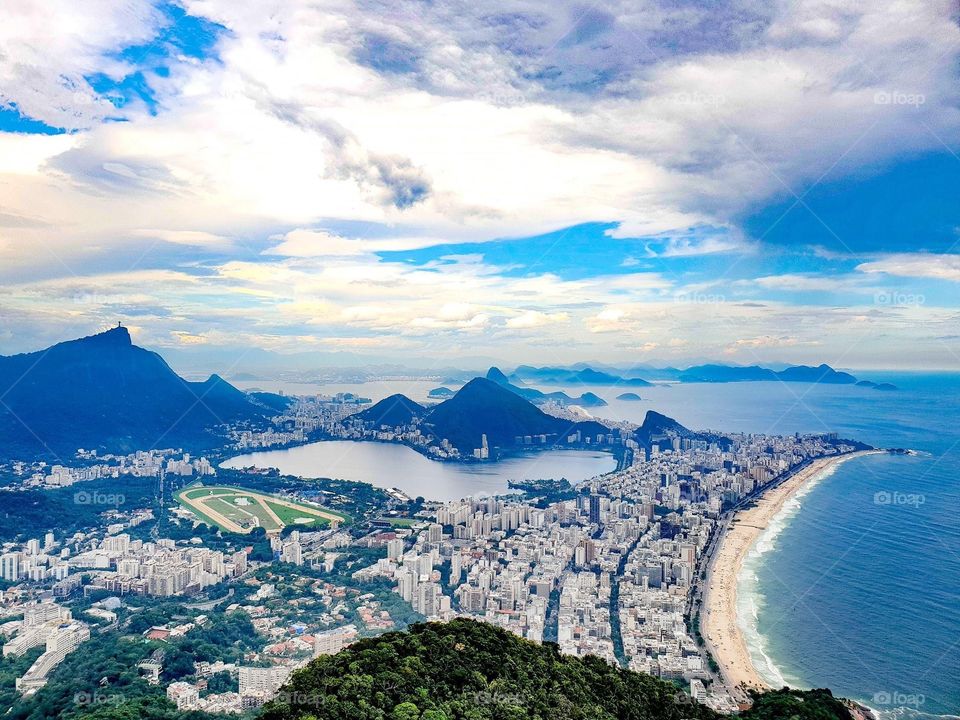 Rio de Janeiro as seen from the top of Morro Dois Irmãos