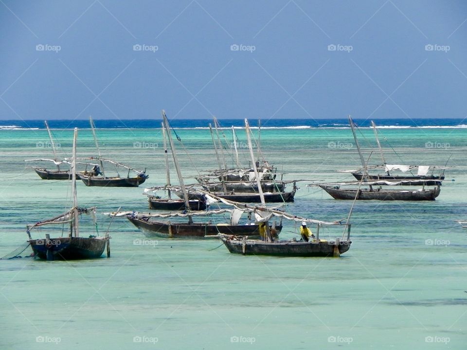 Tanzanian fishing boats- Zanzibar 