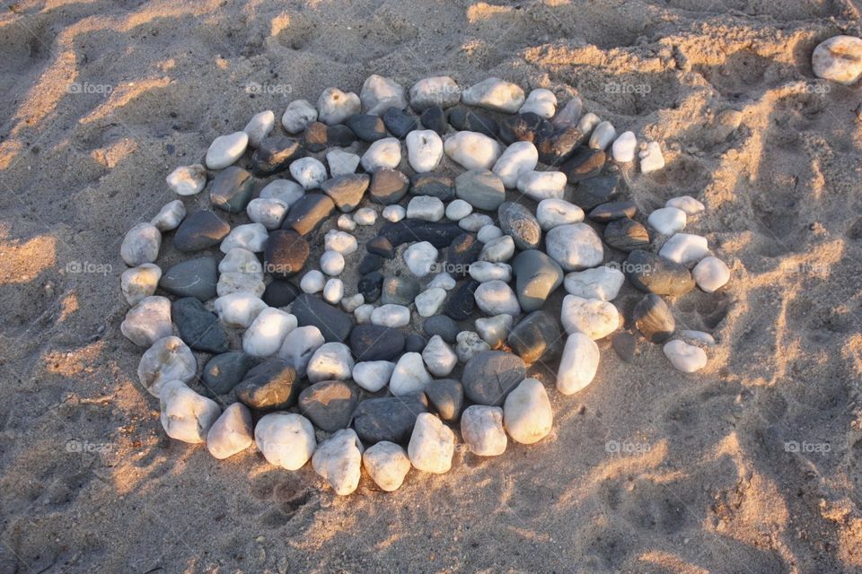 Stone Design in Sand